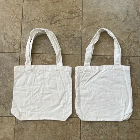 Mt Joy Pink Ladys Red Motorcycles Tote Bag White Graphic Canvas Band Merch - Picture 4 of 4